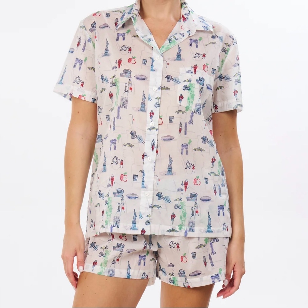 Brand New- Pour Les Femmes New York City Cotton Short Pajama Set 🚕🍎